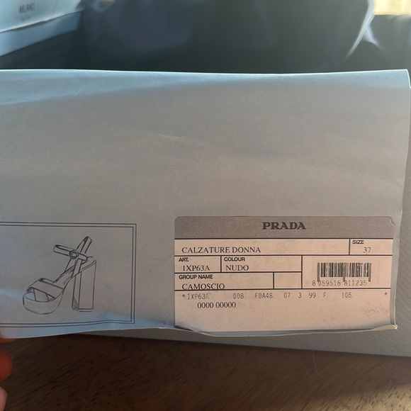 Prada Suede Platform Heels - Picture 6 of 9